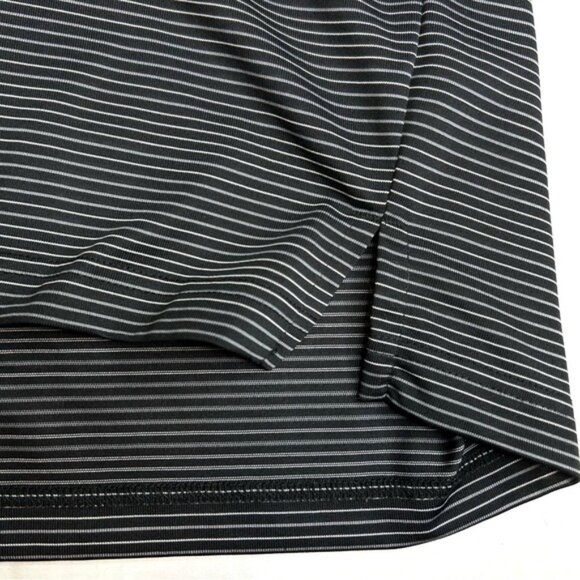 PGA Tour Polo Short Sleeve XXL  Black Pinstripe Golf Shirt - Picture 6 of 12
